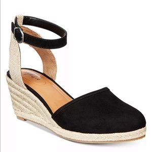 Style & Co. Mailenaf Black Espadrilles 7.5